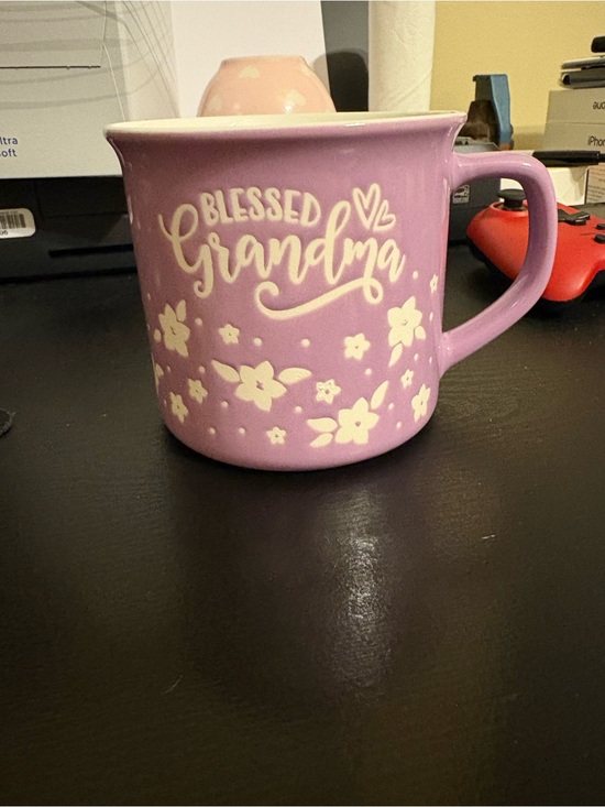 Other - Blessed Grandma Floral Ceramic Mug - Purple